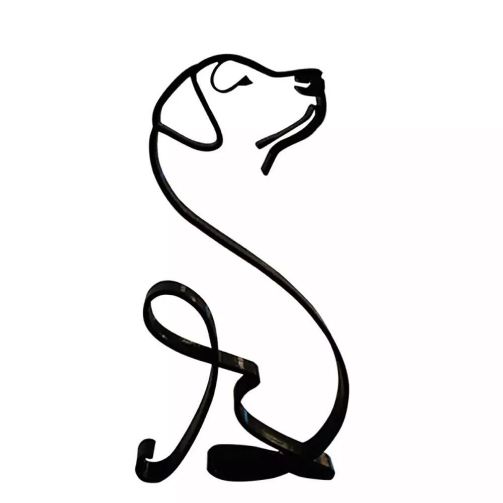 Dog Sculpture Metal Dogs lovers home decor accent art tabletop decoration NEW
